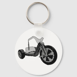 Big Wheel Black & White Keychain