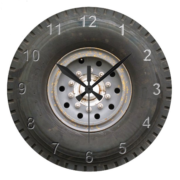 Tire Wall Clocks Zazzle