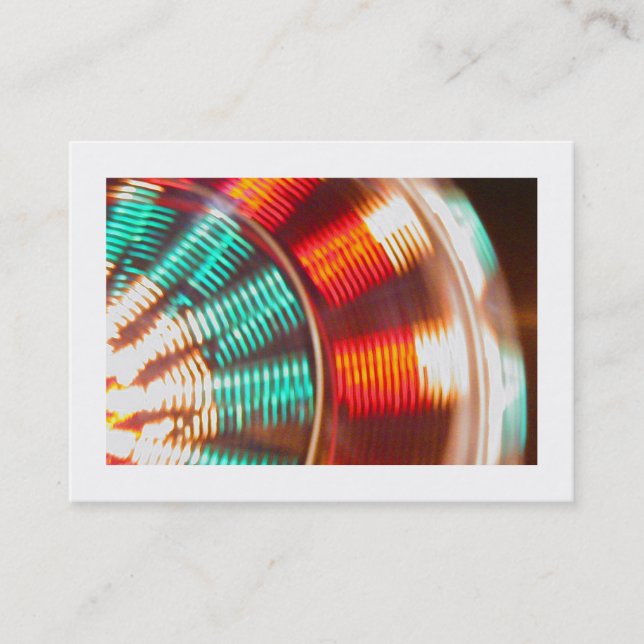 Big Wheel, Mini Photo Business Card (Front)