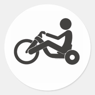 Big-Wheel-T Classic Round Sticker