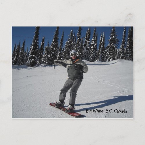 Big White BC Canada Postcard