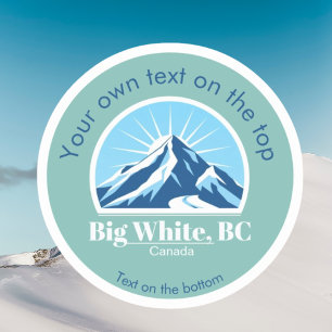 Big White British Columbia Canada Blue Mountain Sticker