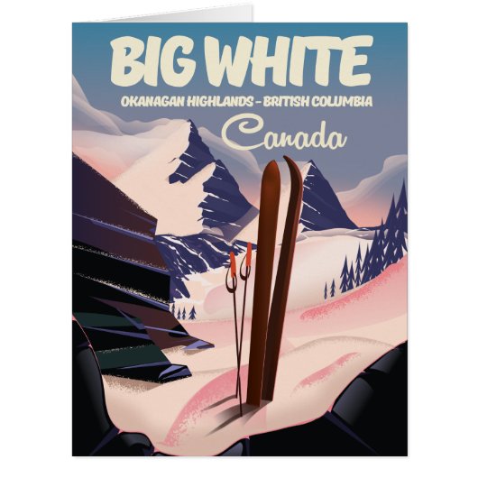 Big White British Columbia Canada ski. Cards (Front)