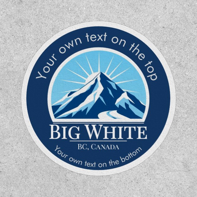 Big White British Columbia Canada ski resort Patch (Front)