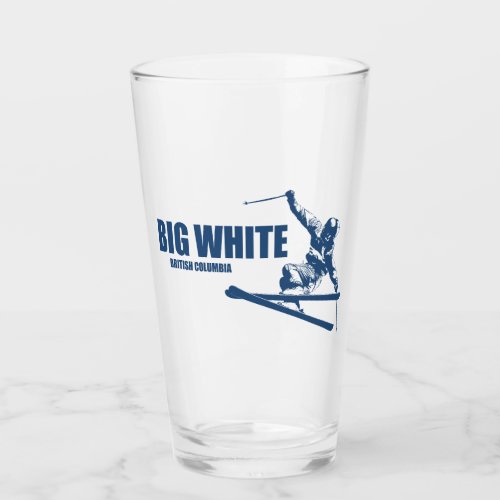 Big White British Columbia Skier Glass