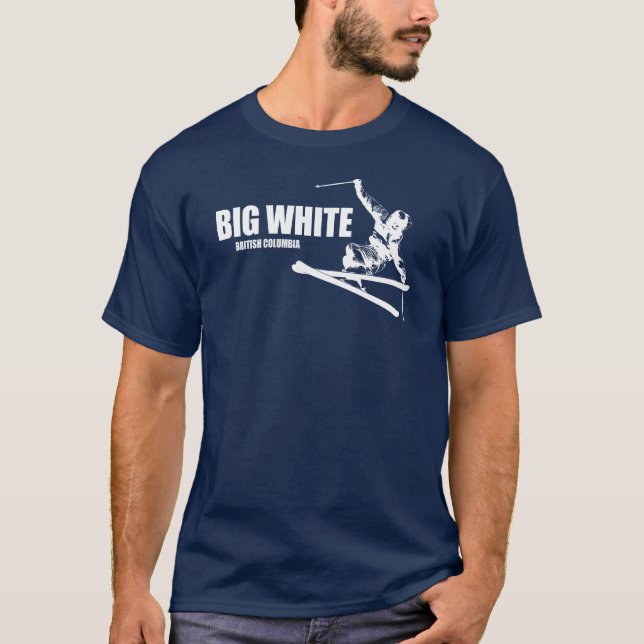 Big White British Columbia Skier T-Shirt (Front)