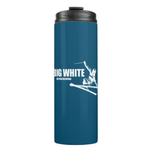 Big White British Columbia Skier Thermal Tumbler