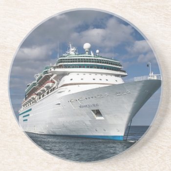 Big White Cruise Ship Coaster by atlanticdreams at Zazzle