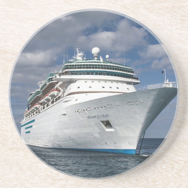 Big White Cruise Ship Coaster (Front)