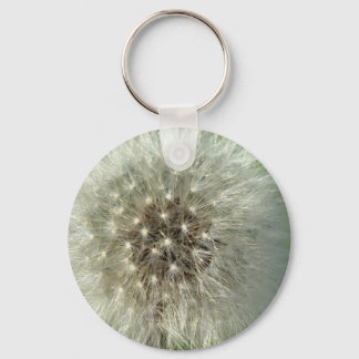 Big White Dandelion Keychain
