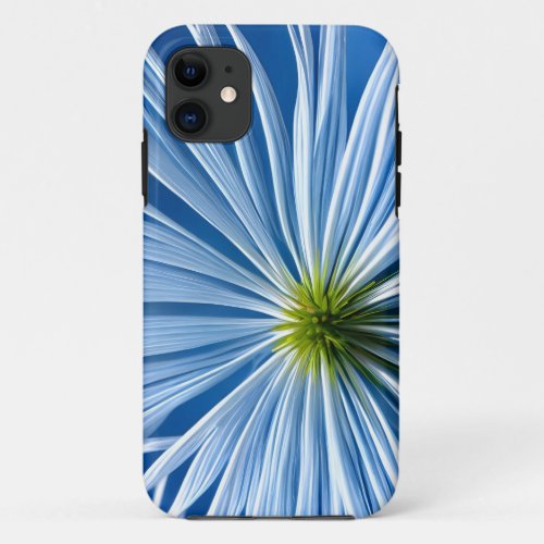 big white flower with blue sky iPhone 11 case