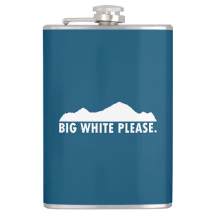 Big White Please Flask