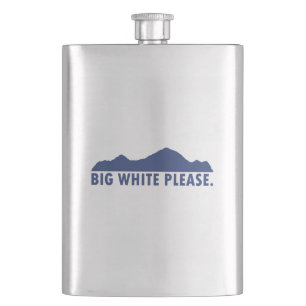 Big White Please Flask