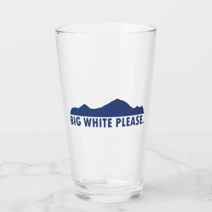 Big White Please Glass