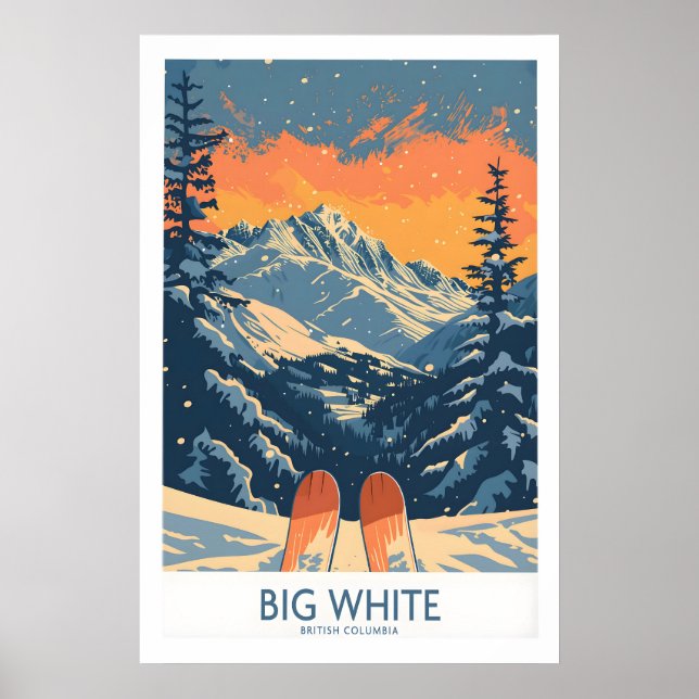 Big White Ski Print - British Columbi 1 (Front)