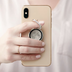Big White Super Moon Phone Ring Stand
