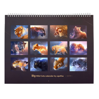 Big Wild Cats - 2019 Calendar