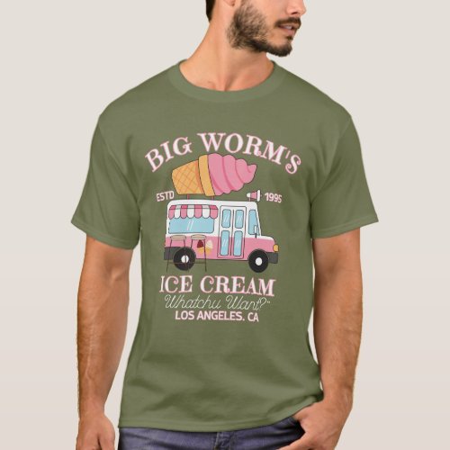 Big WormS Ice Cream T_Shirt