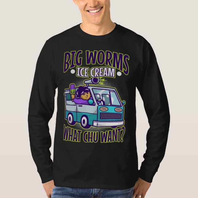 Big worms ice cream truck  1 T-Shirt (Front)