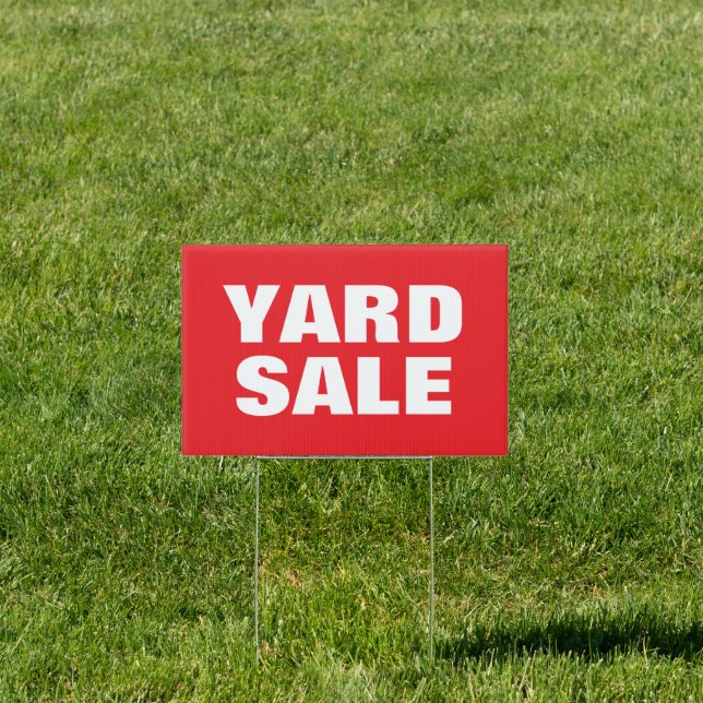 Big yard sale sign (Insitu)