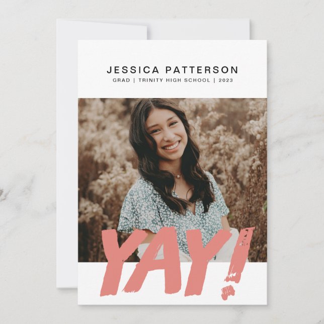 Big YAY Graduate Announcement (Front)