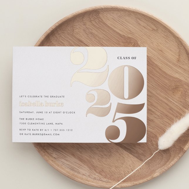 Big Year | 2023 Graduation Party Foil Invitation (Creator Uploaded)