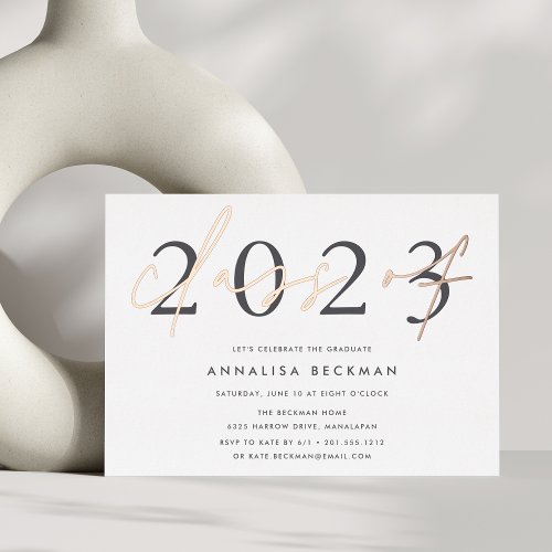 Big Year  2023 Graduation Party Foil Invitation