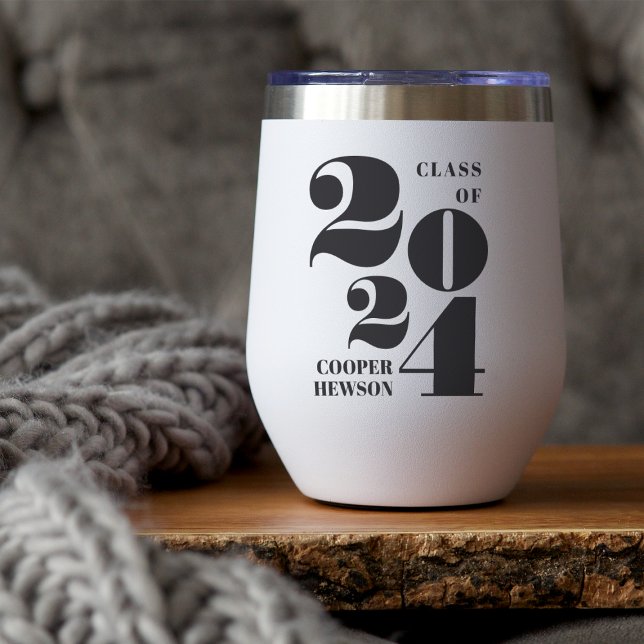 Big Year | Class of 2025 Personalized Graduation Thermal Wine Tumbler (Creator Uploaded)
