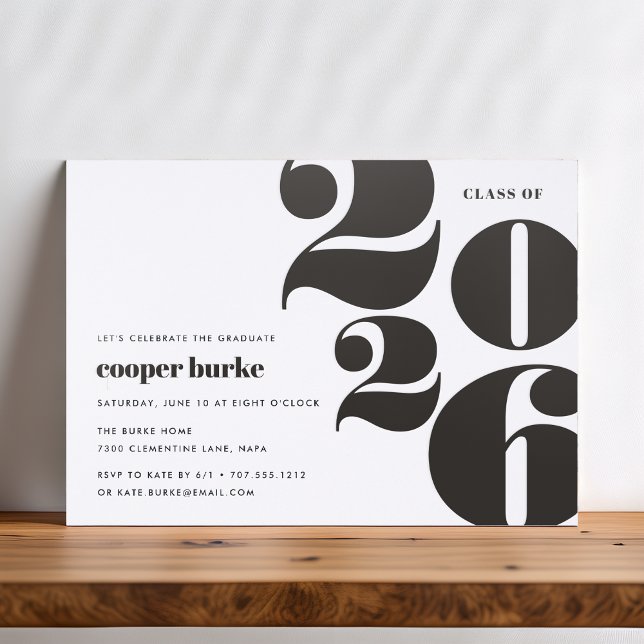 Big Year | Letterpress Graduation Party Invitation (Creator Uploaded)