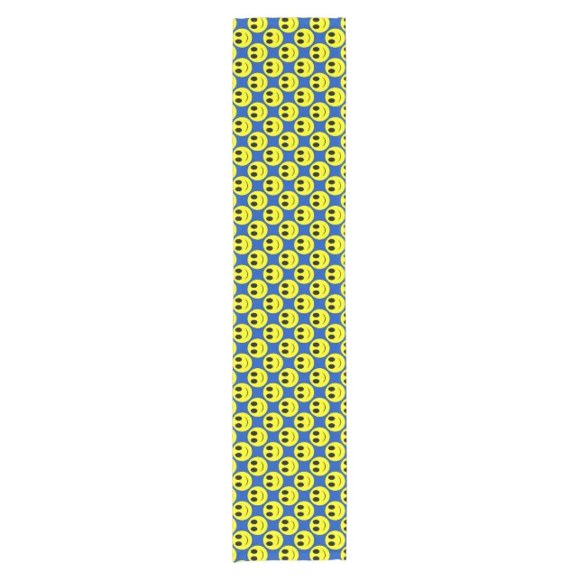 Big Yellow Allover Blue-Table Runner (Front)