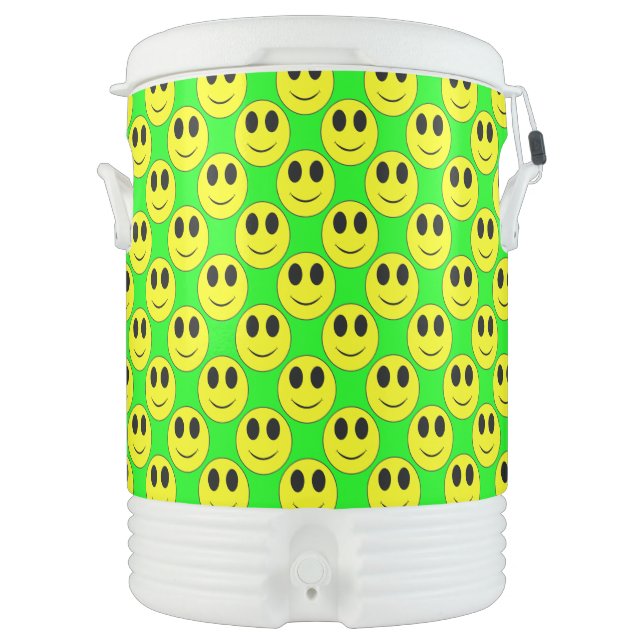 Big Yellow Allover Neon-Igloo Cooler 10gal (Front)