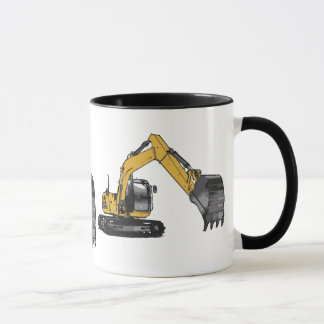 Big Yellow Excavator Mug