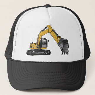 Big Yellow Excavator Trucker Hat