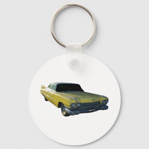 Big Yellow Fin 59 Cadillac Keychain
