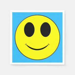 Big Yellow Happy Face Napkins