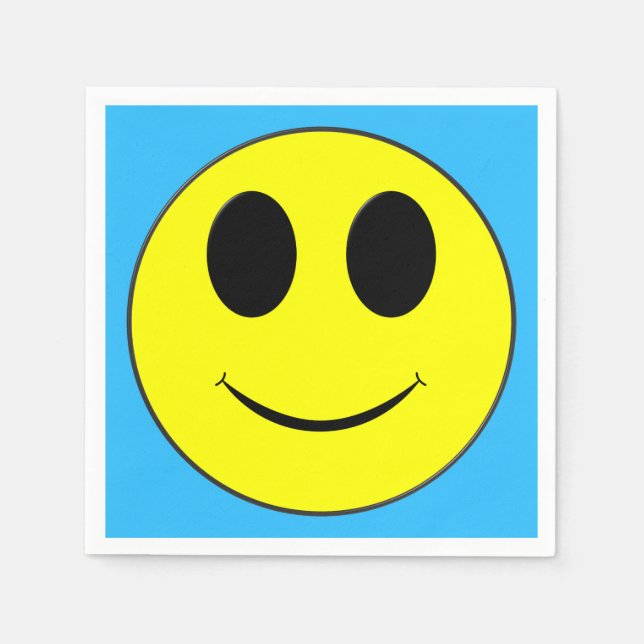 Big Yellow Happy Face Napkins (Front)