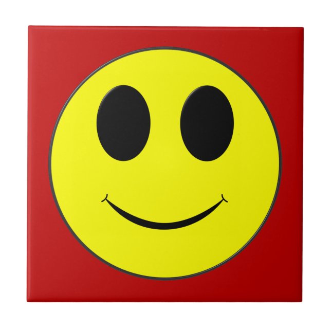 Big Yellow Happy Face Tile (Front)