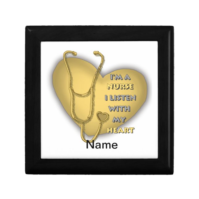 Big yellow heart nurse  gift box (Front)