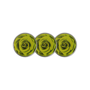 Big Yellow Rose Golf Ball Marker
