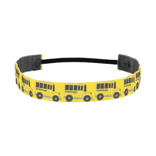 Big Yellow School Bus Buses Headband (Front)