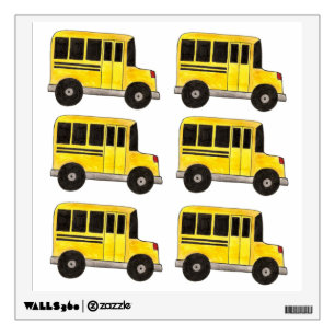 Big Yellow School Bus Buses Teacher Wall Decal