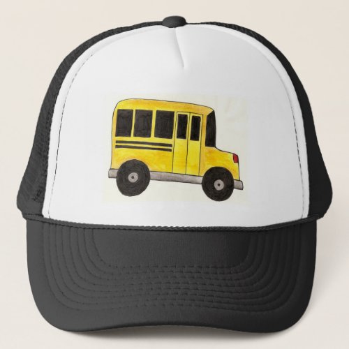 Big Yellow School Bus Driver Buses Teacher Trucker Hat