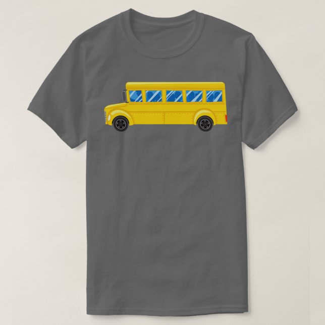 Big Yellow School Bus Driver taking kids back to s T-Shirt (Design Front)
