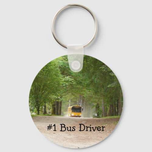 Big Yellow School Bus Keychain