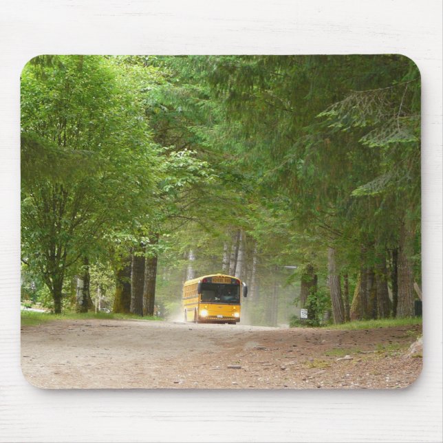 Big Yellow School Bus Mouse Pad (Front)