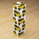 Big Yellow School Bus Teacher Driver Education Wine Box<br><div class="desc">Features an original marker illustration of a bright yellow school bus. Perfect for school time fun! Ideal for a teacher gift or bus driver retirement celebration. Coordinating yellow school bus designs are also available. Don't see what you're looking for? Contact Rebecca to have something designed just for you.</div>