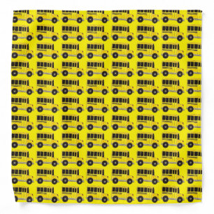 Big Yellow School Bus Teacher Transportation Bandana