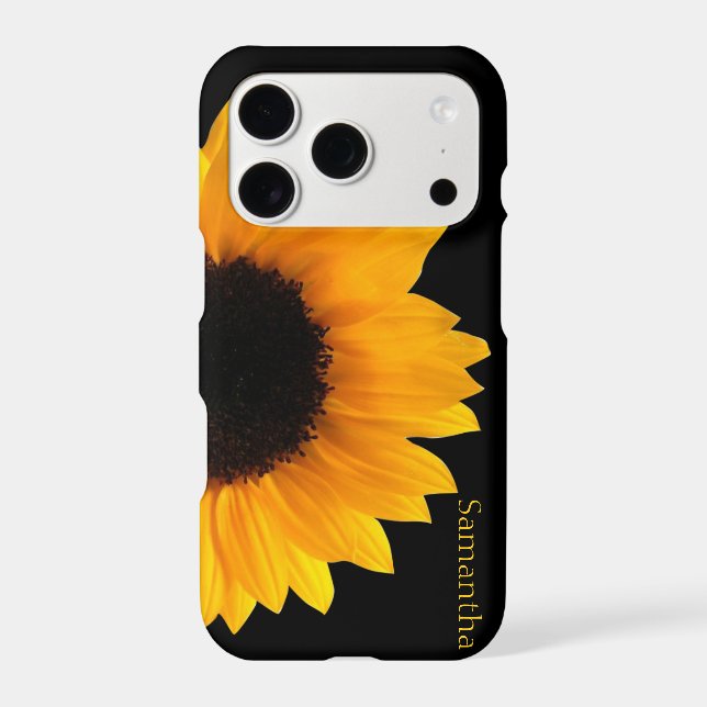 Big Yellow Sunflower Iphone Case (Back)