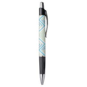 Big Zag Chevron in Green and Aqua Pen