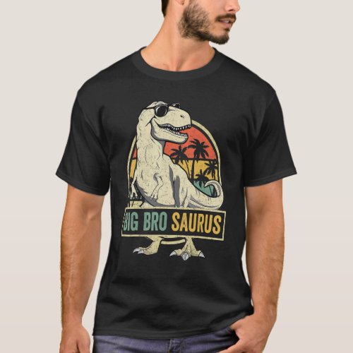 Bigbrosaurus Rex Dinosaur Big Bro Saurus Brother F T_Shirt